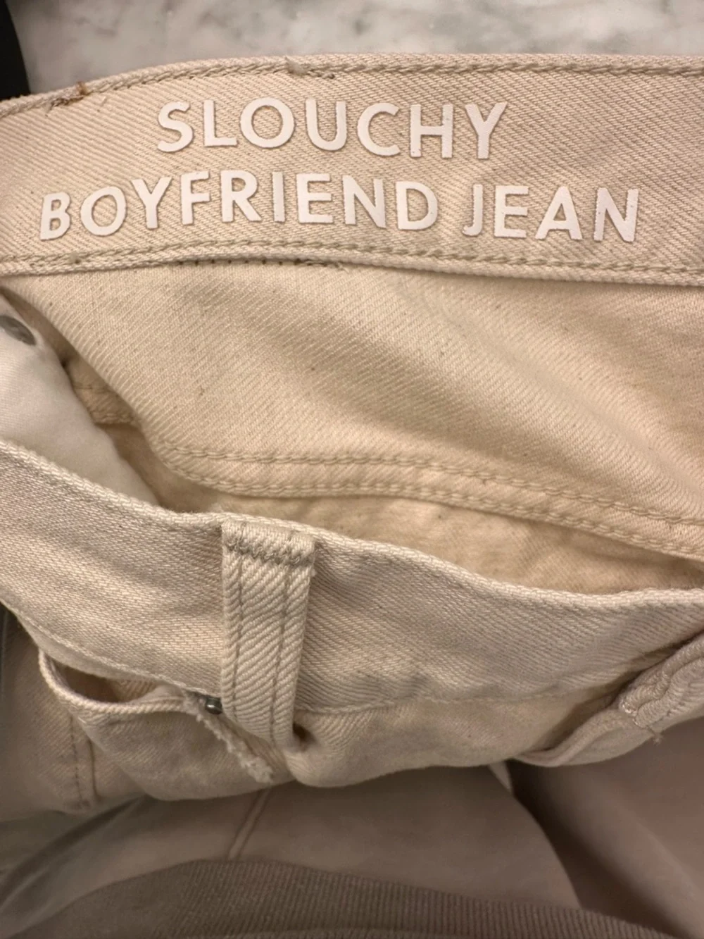 J.Crew Slouchy Boyfriend Jeans Size 29 New Without Tags Ecru Cream White